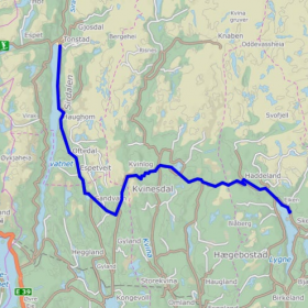 Befaring av Fylkesvei 42 Skeie - Tonstad